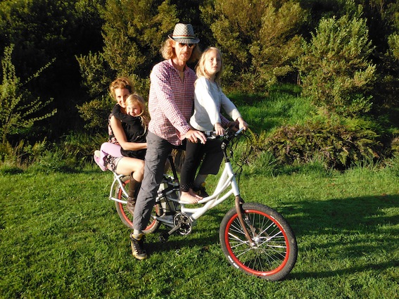 Anthony Clyde Creator of Pedego Stretch with family