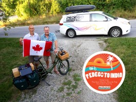 Jon Langille with Mike Clyde from Pedego Canada