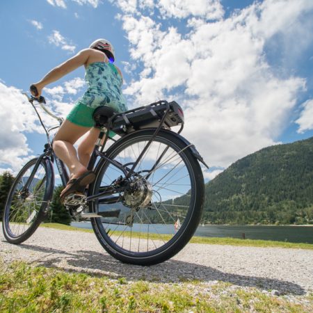 Riding a Pedego Electric Bike