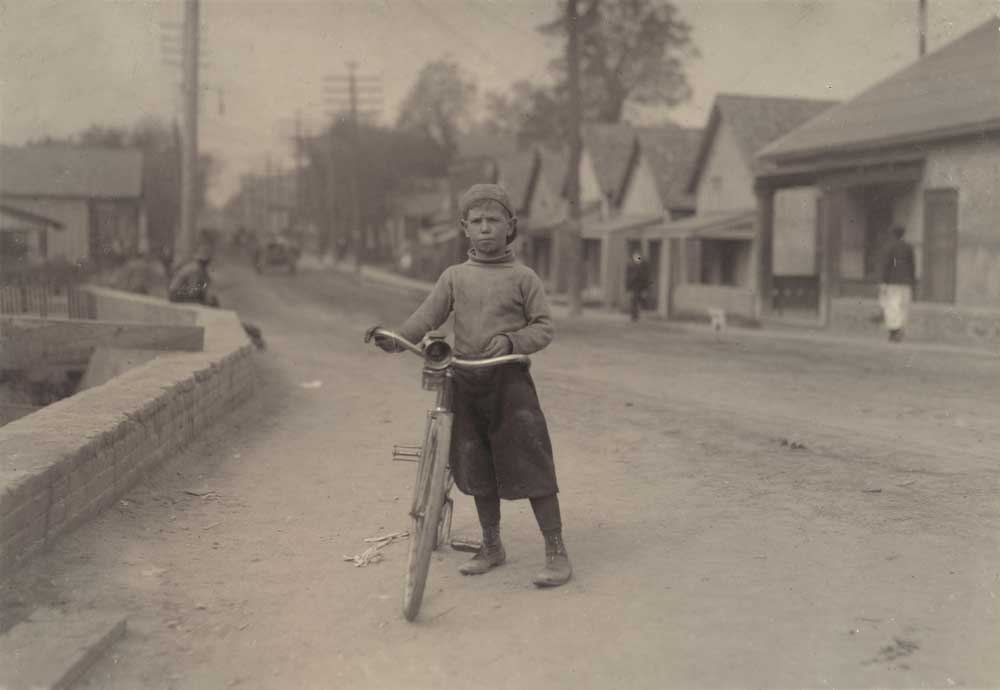 These photographs detail the evolution of the bicycle throughout